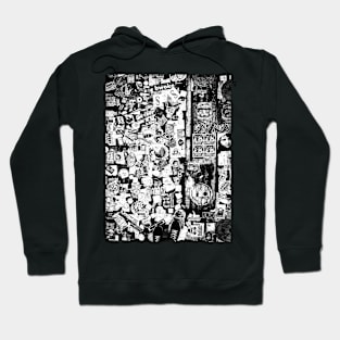 New York City Street Stickers Art Hoodie